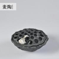美帮汇仿古香炉 创意莲蓬香座香盒家居檀香盘香炉 茶道香薰炉摆件