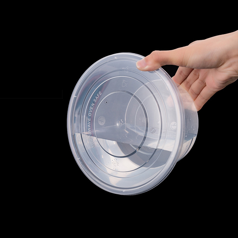 一次性圆形餐盒方形餐盒PP快餐外卖打包饭盒餐盒便当盒