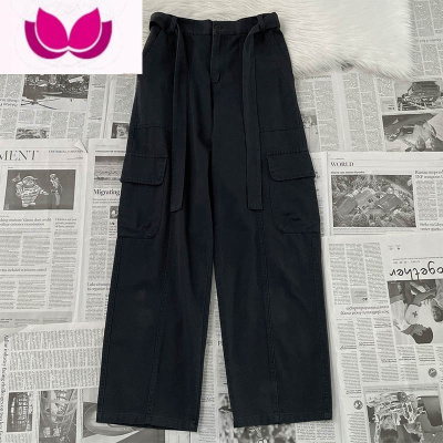 七斓直筒工装裤男潮牌高街日系复古水洗潮牌ins青少年美式长裤子