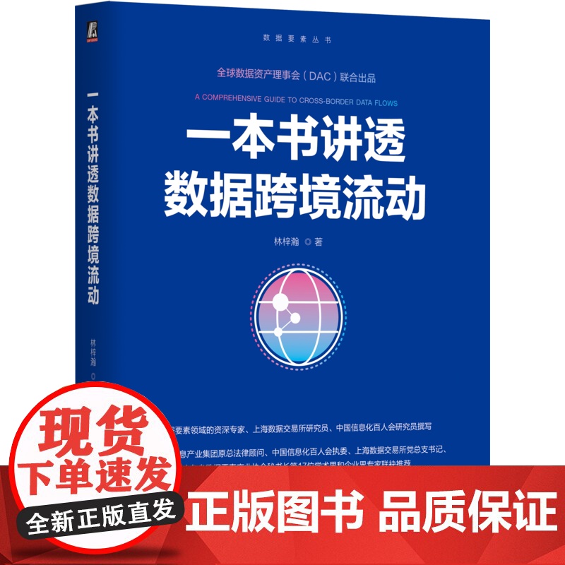 正版 一本书讲透数据跨境流动 林梓瀚 著 上海数交所资深专家撰写 大数据 数据要素 数据资产 数据资产入表 数据空间