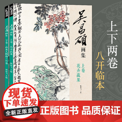 吴昌硕画集[2册]上卷·花卉蔬果/下卷·梅兰竹菊山水人物 中国画