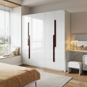 全友家居 北欧风格四门衣柜 卧室五门大衣柜整体衣橱