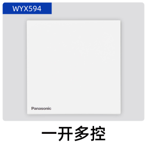 松下(Panasonic)开关插座致粹白超薄磨砂面单联单控三联双控开关双联电脑86型五孔电源插座16A空调插WYX122
