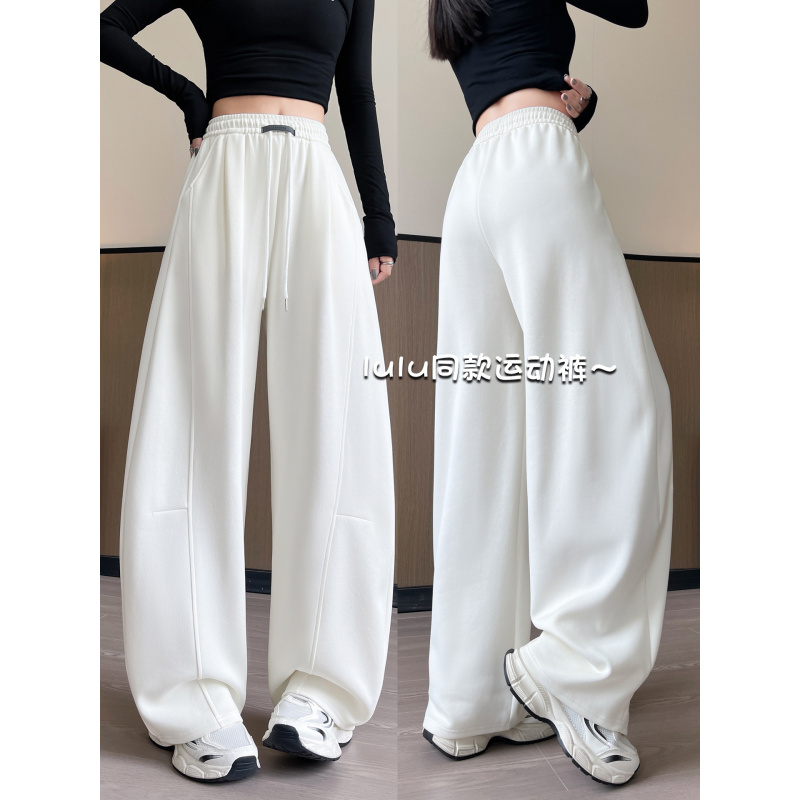 美式香蕉运动裤女款新款高腰显瘦宽松慵懒松弛感阔腿卫裤