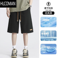 HLCOMAN运动短裤夏季男款短裤透气速干户外运动休闲潮牌宽松休闲大码短裤
