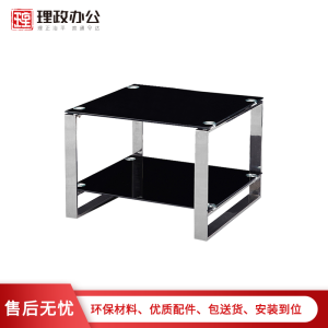 [理政]茶几 办公家具 办公角几 双层边几 方茶几 会议室方茶几 接待室方茶几 600*600*430（单位：mm）