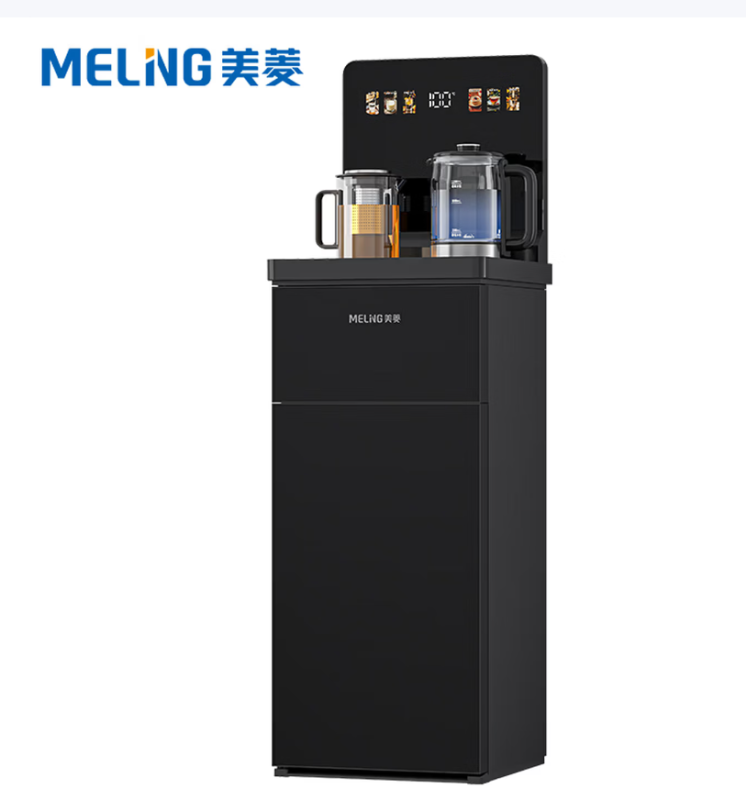 美菱(MeiLing)办公室高端饮水机家用防溢水茶吧机升级大款薄屏触控下置式立式泡茶机温热款MY-DM7216