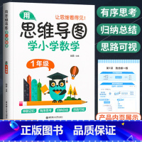 [正版]2021新版用思维导图学小学数学一年级全一册 通用版小学1年级上册下册数学思维专项训练解题思路归纳总结串联记忆