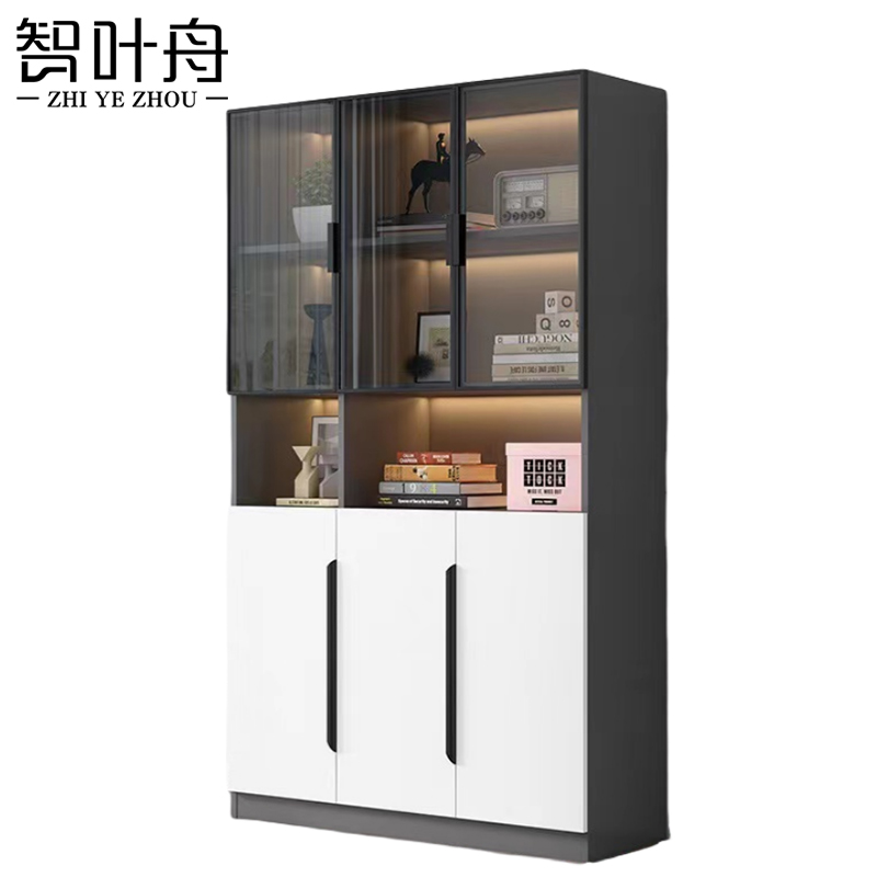 智叶舟办公储物柜三门100*40*200cm台