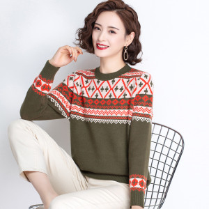 免费试穿 2024春秋季新款圆领羊绒衫女套头山羊绒针织衫羊毛衫打底毛衣专柜正品品牌羊绒衫女漂亮针织衫女士毛衣