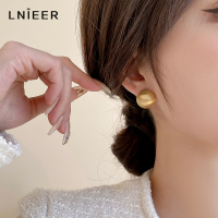 复古拉丝耳环女轻奢高级感耳钉2025年新款春夏百搭显瘦耳饰品送女朋友老婆情人节七夕生日礼物
