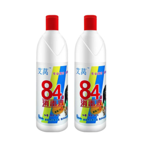艾莴84消毒液500g*2瓶衣物漂白剂家用消毒杀菌卫生间厕所除菌除臭