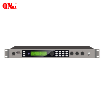 启诺 QN-DAM590 音频处理前级效果器 防啸叫模拟均衡智能处理 话筒效果器