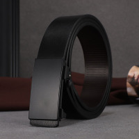 皮带男无牙自动扣真皮简约腰带男士中青年商务休闲新款牛皮带3759Z
