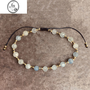 JiMiVIKIKO 海蓝宝晶石 混搭小手链女 高端宝石珠串吸收浊气 均色