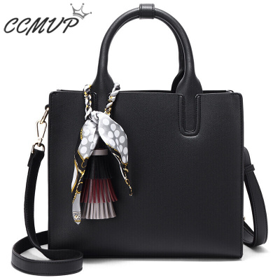 CCMVP品牌自营质量保证-CCMVP休闲品牌女2019新款简约百搭女士手提韩版大单肩斜挎妈妈