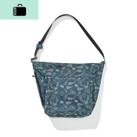 DBSC潮牌经典腰果花单肩斜挎包休闲潮流大容量书包工装机能男包包NEW LAKE 蓝色男士斜挎包