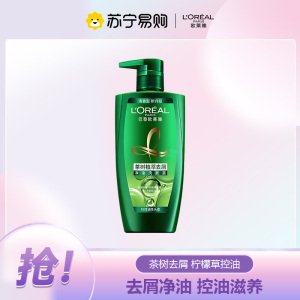 欧莱雅(L''OREAL)茶树植萃去屑净油洗发露700mL
