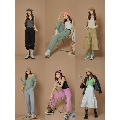 OtherMix设计感小众外穿吊带绿环保系列2021年新款春季背心短上衣