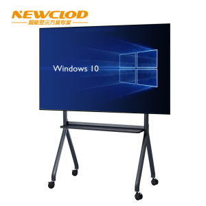 钮鹿客/NEWCLOD 98-110英寸会议平板 教学触摸一体机 移动支架 推车 带刹车功能