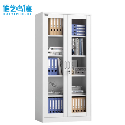 佰艺鸣德 玻璃文件柜 通玻 台