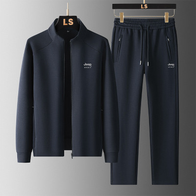 JEEP SPIRIT新款休闲运动卫衣套装男士潮流运动服装时尚韩版圆领二件套