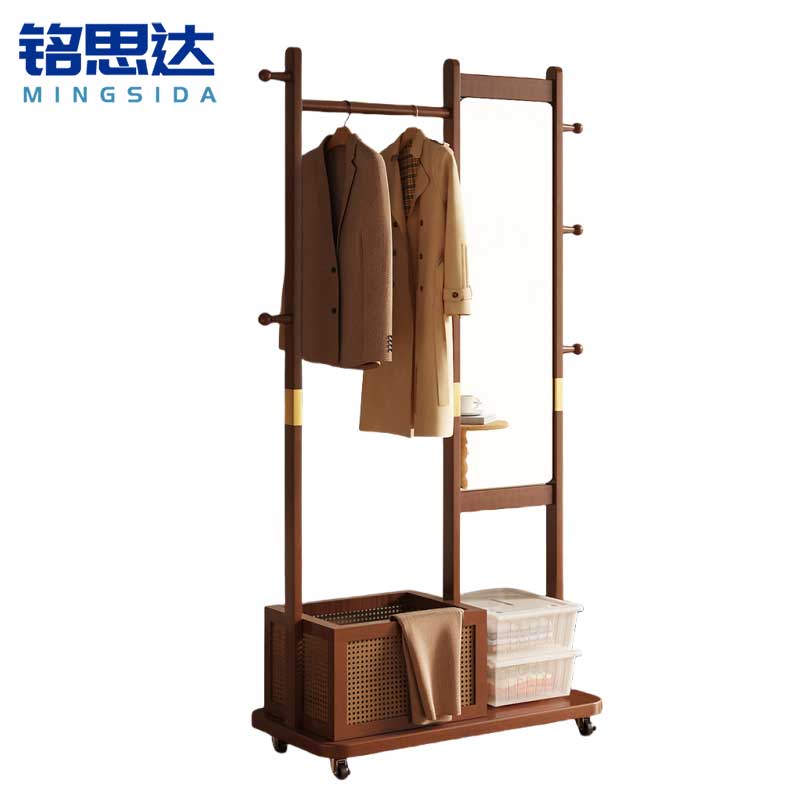 铭思达衣帽架80cm含镜个
