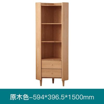 森美人实木三角柜北欧现代简约客厅餐厅卧室转角柜储物柜B3105