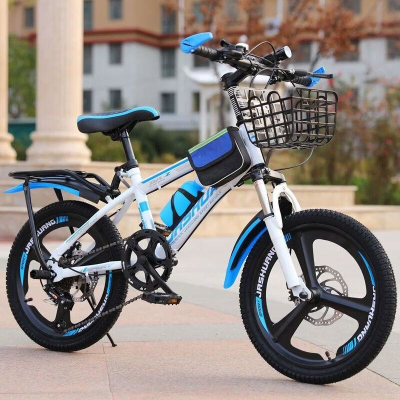 碟刹自行车中学生男孩女孩单速变速20/22/24寸山地儿童自行车