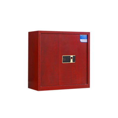 豪利特保密柜财务档案柜文件柜办公室资料储物柜保险柜矮柜红木纹-指纹密码锁