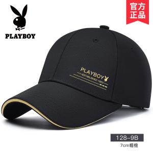 花花公子2024新款男士帽子秋冬季鸭舌帽潮牌棒球帽硬顶保暖太阳帽