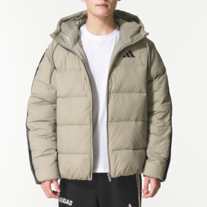 阿迪达斯 (adidas)外套男装新款运动羽绒服跑步休闲骑行防风连帽夹克KC2490 ZP