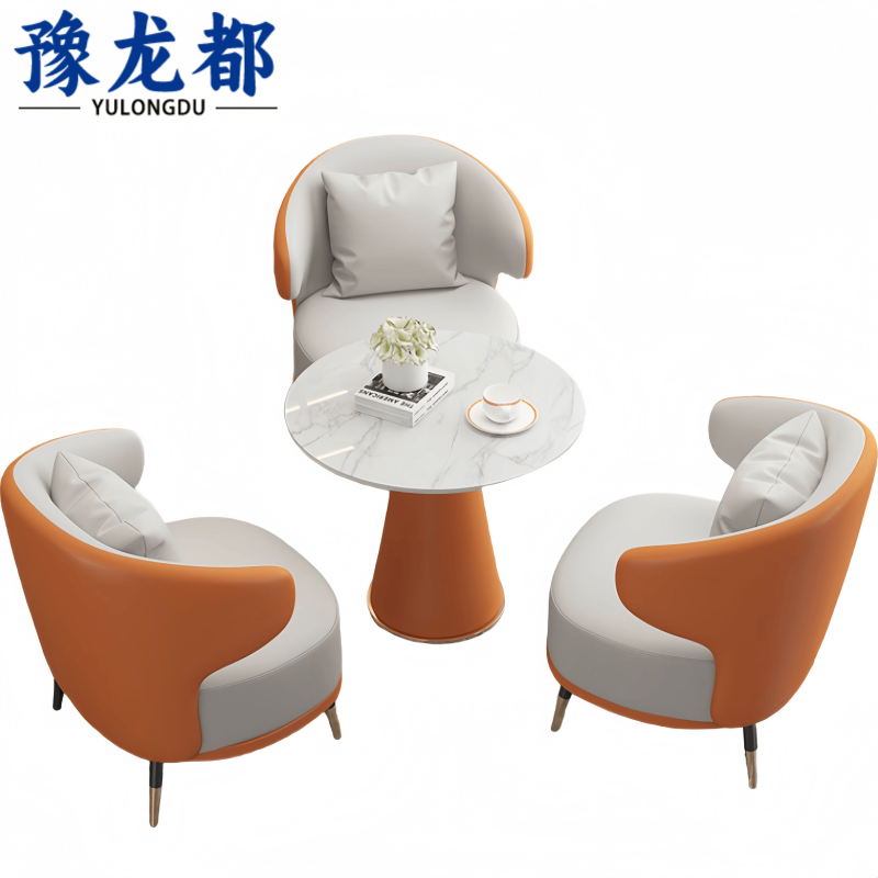 豫龙都休闲桌椅一桌三椅 套