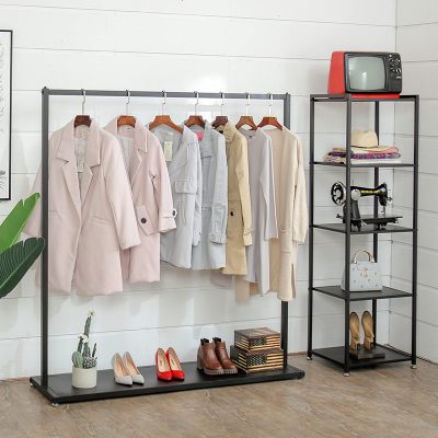 衣架落地卧室挂衣架衣帽架欧式简易多功能挂衣服架子家用置物架