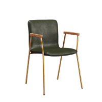 鑫环境 现代简约餐椅小户型家用靠背椅子扶手洽谈会议椅设计师电脑办公椅