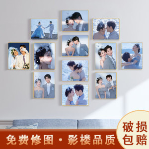 维诺亚照片墙组合相框装饰创意墙上不规则洗相片做成挂墙客厅感相册