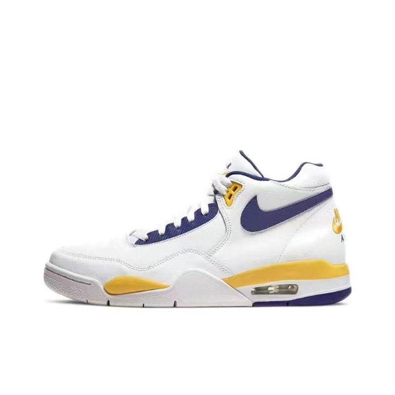 Nike/耐克 Flight Legacy 湖人中帮气垫篮球鞋 BQ4212-102 C