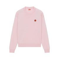 高田贤三(Kenzo)优质羊毛落肩长袖罗纹女士运动卫衣潮流圆领套头