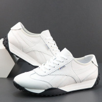 真皮小白鞋男春季新款头层牛皮运动鞋简约百搭休闲鞋透气板鞋