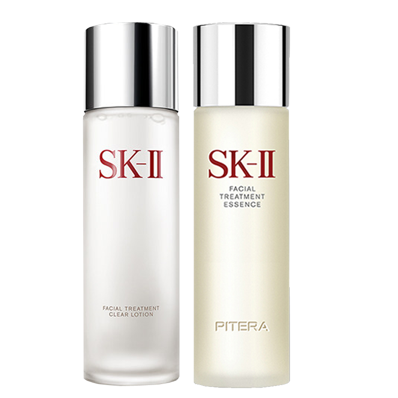 日本原装进口sk-ii sk2神仙水230ml搭清莹露230ml 控油平衡 收缩毛孔