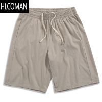 HLCOMAN260g新疆长绒棉短裤男夏季休闲裤运动灰色卫裤宽松纯色五分裤子
