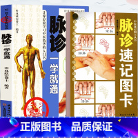 [正版]2册脉诊一学就通+脉诊速记手册图卡 学中医丛书 28脉形临床常见病症脉经零基础学习中医基础诊断理论切脉号脉把脉