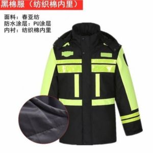户外分体雨衣雨裤套装男士加绒加棉加厚保暖双层交通保安反光雨衣