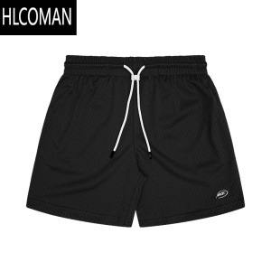 HLCOMANNID 美式篮球短裤男女实战训练运动健身裤 透气四分裤克莱因蓝