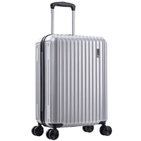 爱华仕OIWAS PC拉杆箱 时尚商务出行飞机轮行李箱OCX6703-20 银色/个