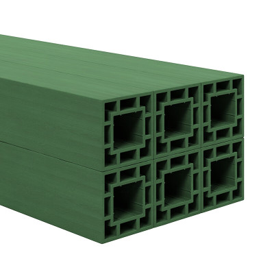 复合型加厚枕木12*12*250cm仓储垫木回字形抗压枕木垫块军绿色