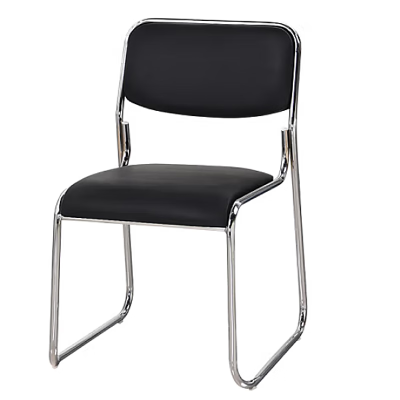 东杉椅子办公椅培训椅黑色职员椅