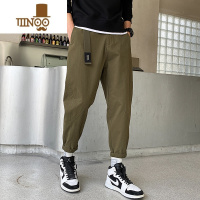 YANXU美式复古工装裤子男夏季新款宽松直筒潮牌休闲长裤男薄款