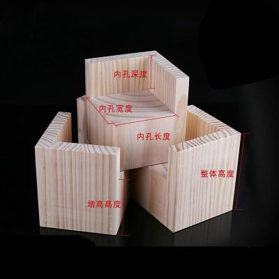 KB床脚垫腿木块茶几脚垫高块实木支撑脚沙发脚桌腿加高垫柜脚 内15x15cm增高3cm/个