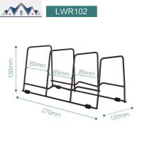 碗架微波炉架厨房收纳锅盖架置物架砧板座可伸缩2层 三维工匠